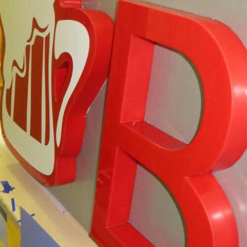 Изготовление объемных букв в Туле